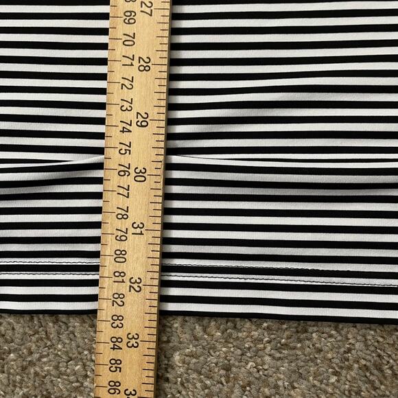 Peter Millar Summer Comfort Short Sleeve Polo Mens Sz XL Logo Black White Stripe - Picture 11 of 11